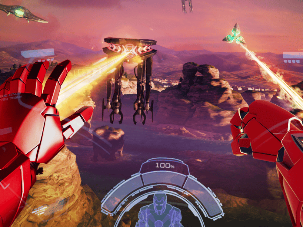 Inside a VR game