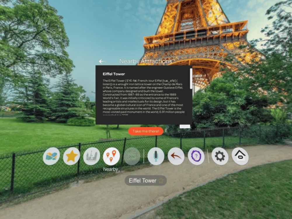 inside wooonder application in vr